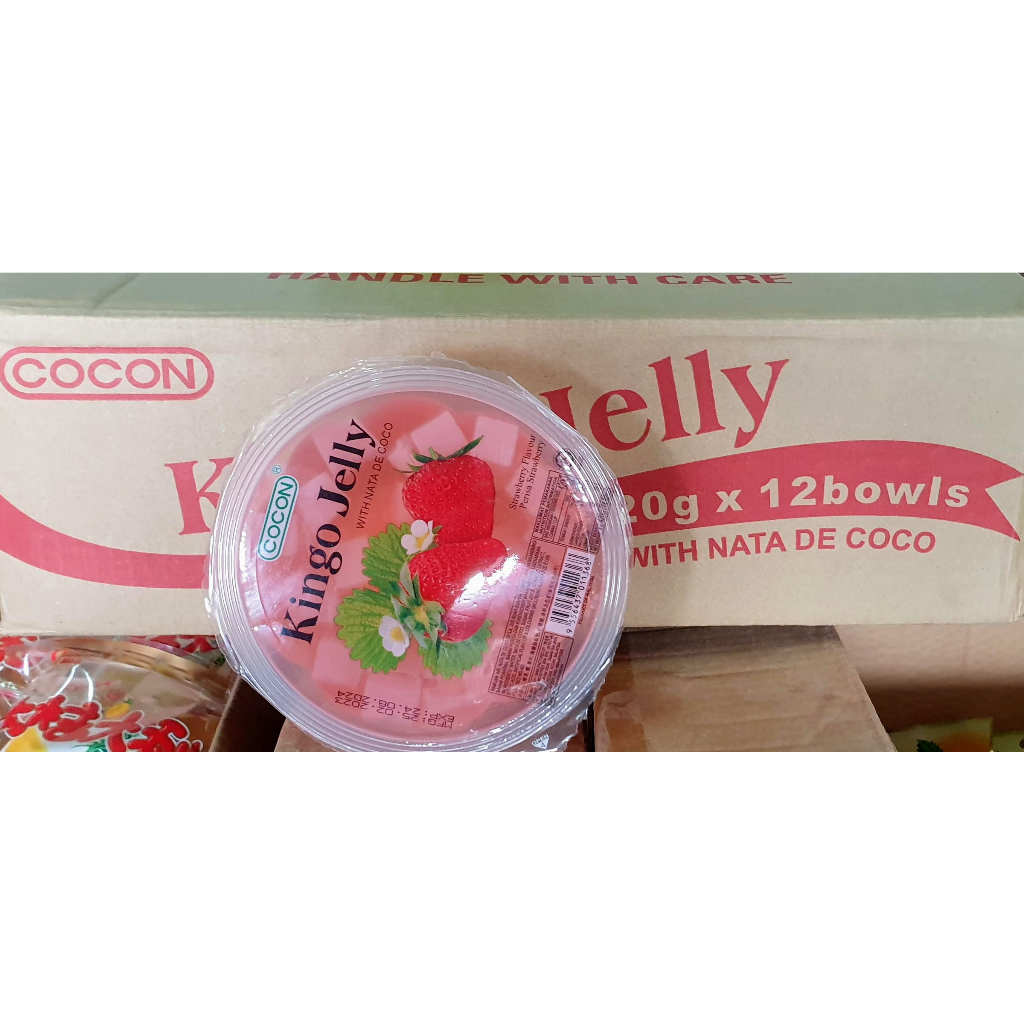 พร้อมส่ง ยกลัง cocon kingo jelly (ครบทุกรส) เยลลี่ พุดดิ้ง ชามใหญ่ ถั่วยใหญ่ 12 ถ้วย ราคาส่ง