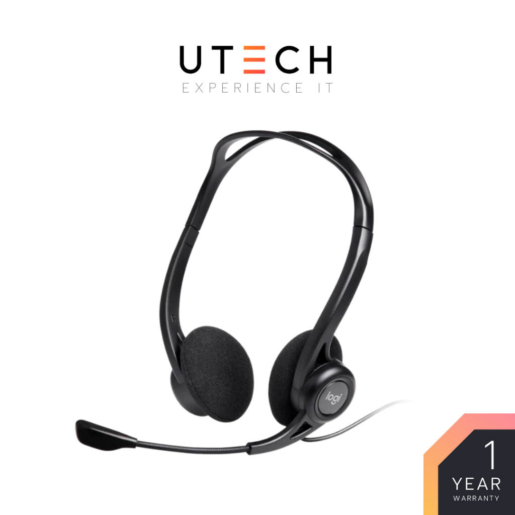 Logitech headset Logitech USB Headset (H370) Black by UTECH