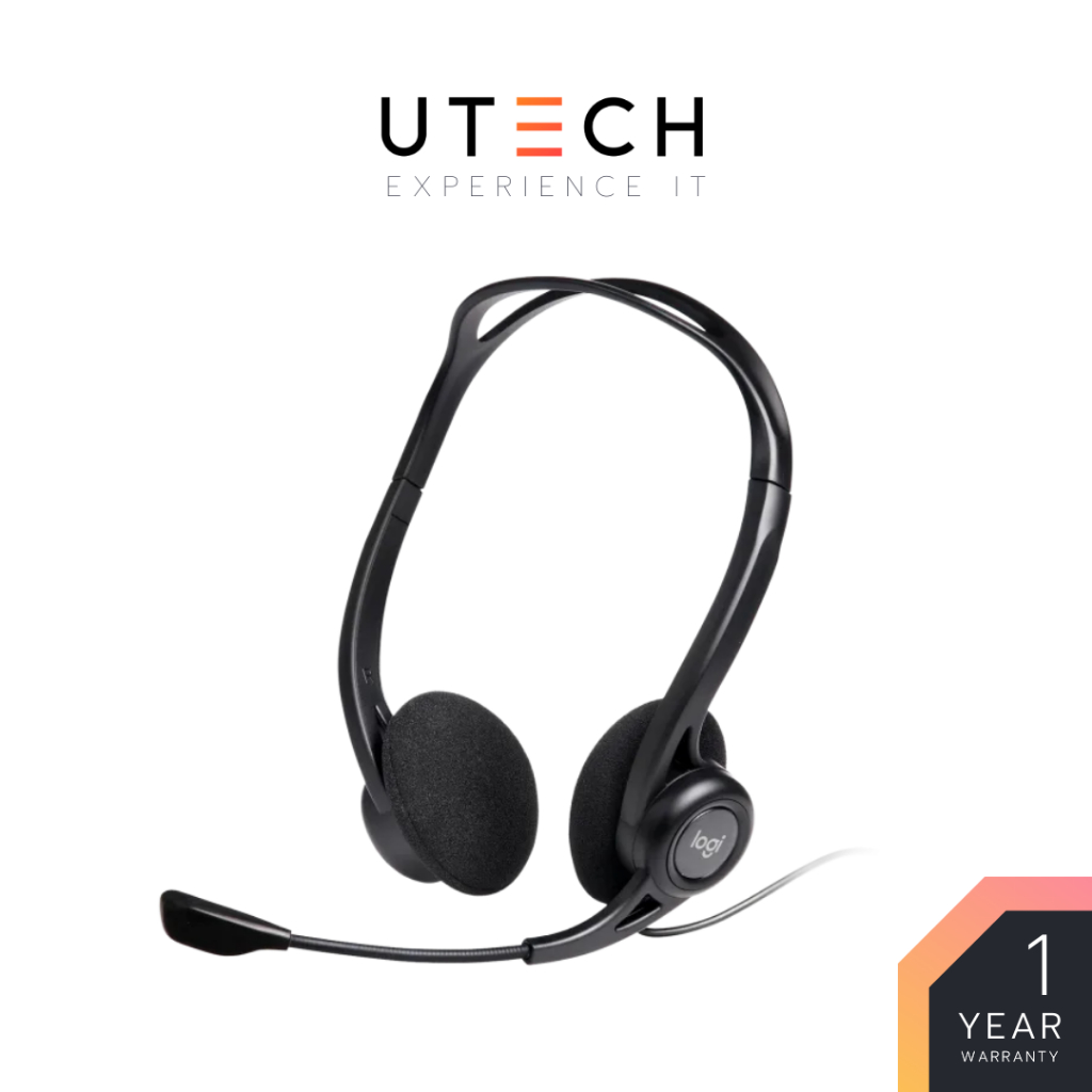 ชุดหูฟังคอมพิวเตอร์ Logitech H370 โลจิเทค In-ear Headphones