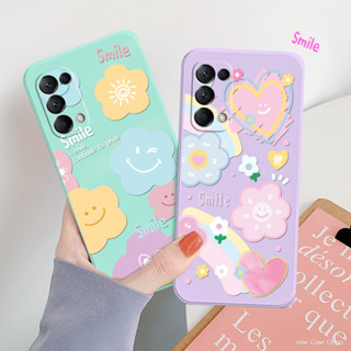 เคสซิลิโคนดอกไม้พาสเทล OPPO  (ออปโป้)  เคสซิลิโคน ลายน่ารัก