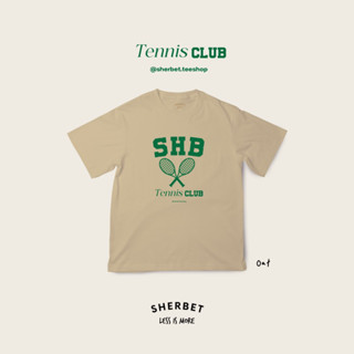 เสื้อยืดลาย Tennis club/sherbetteeshop