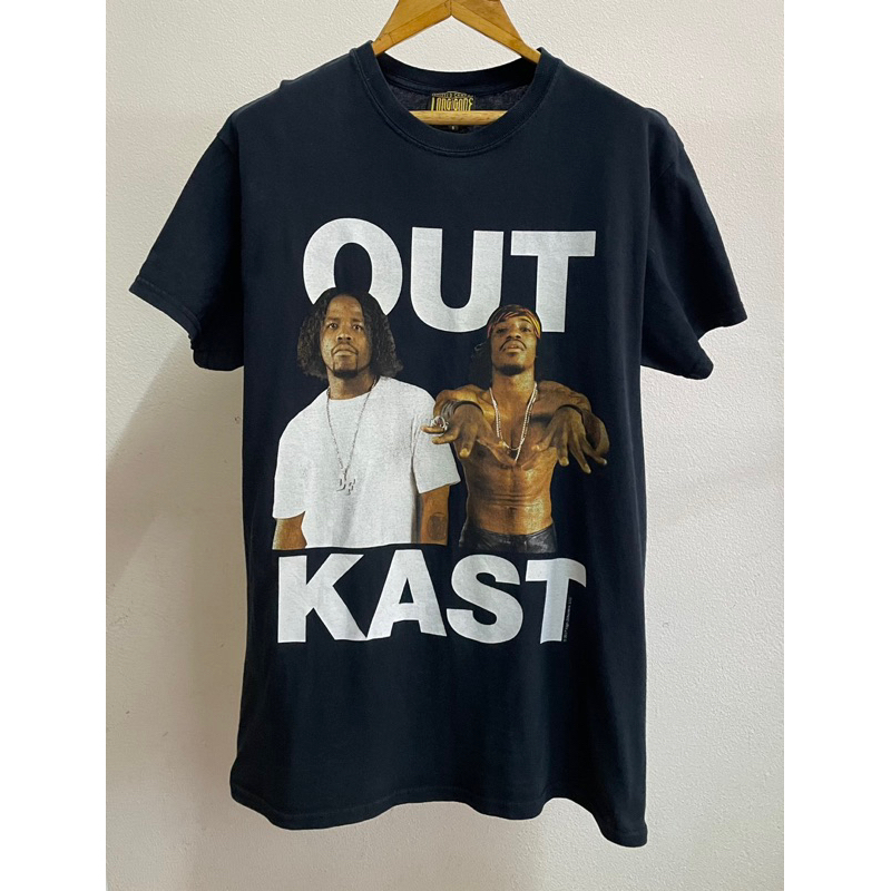 เสื้อวง 2017 Outkast Shirt Hip Hop Dou Shirt Rap Men's Black Shirt