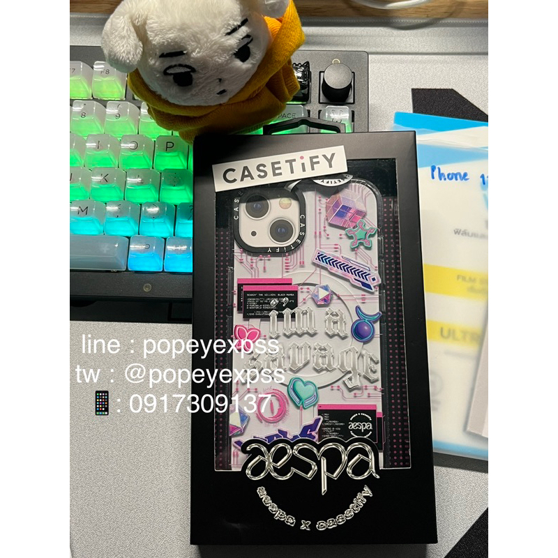 casetify x aespa clear case แท้มือ2 ip13