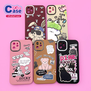 OPPO A15 A17 A57(5g) A78(5G) RENO7Z RENO8T เคสมือถือนิ่ม TPU กันเลนส์กล้องนูนลายการ์ตูน น่ารัก