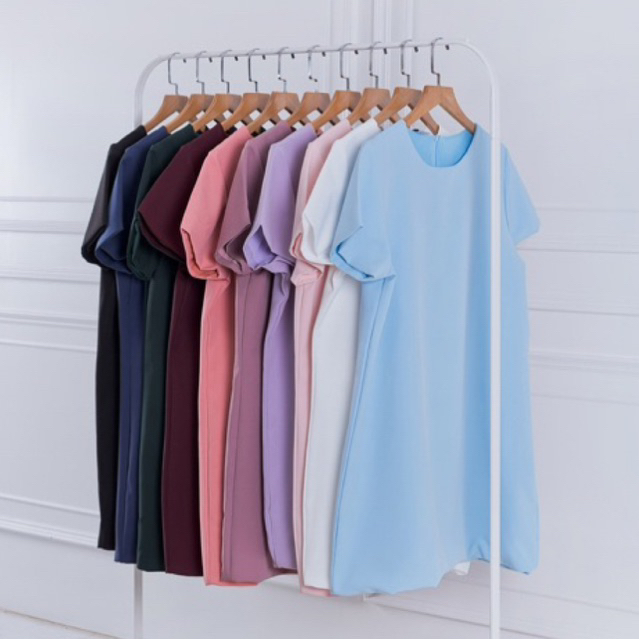 เดรสสาวอวบ//Basic Dressมีอกถึง50"//13สี