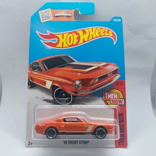 รถเหล็ก Hotwheels 68 SHELBY GT500 สีส้ม (ib004)