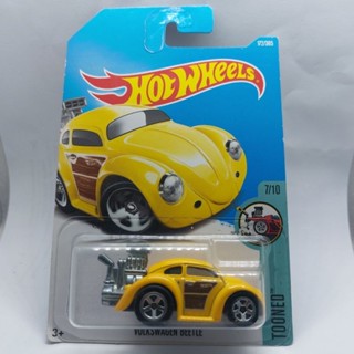 รถเหล็ก Hotwheels VOLKSWAGEN BEETLE สีเหลือง (ib26)