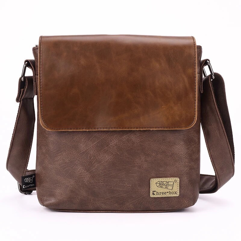 Threebox #3566 สะพายข้าง9นิ้วthe best seller เรียบง่ายคือดี คุณภาพหนัง pu การตัดเย็บ อะไหล่หัวซิปแข็งแรงตามสไตล์threebox