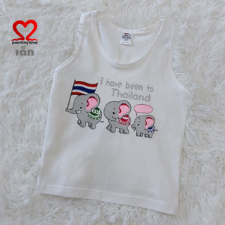 เสื้อยืด เสื้อกล้ามเด็กกุ้นแขน สกรีนลาย ผ้าcotton100%ใส้ได้ทั้งชายและหญิง