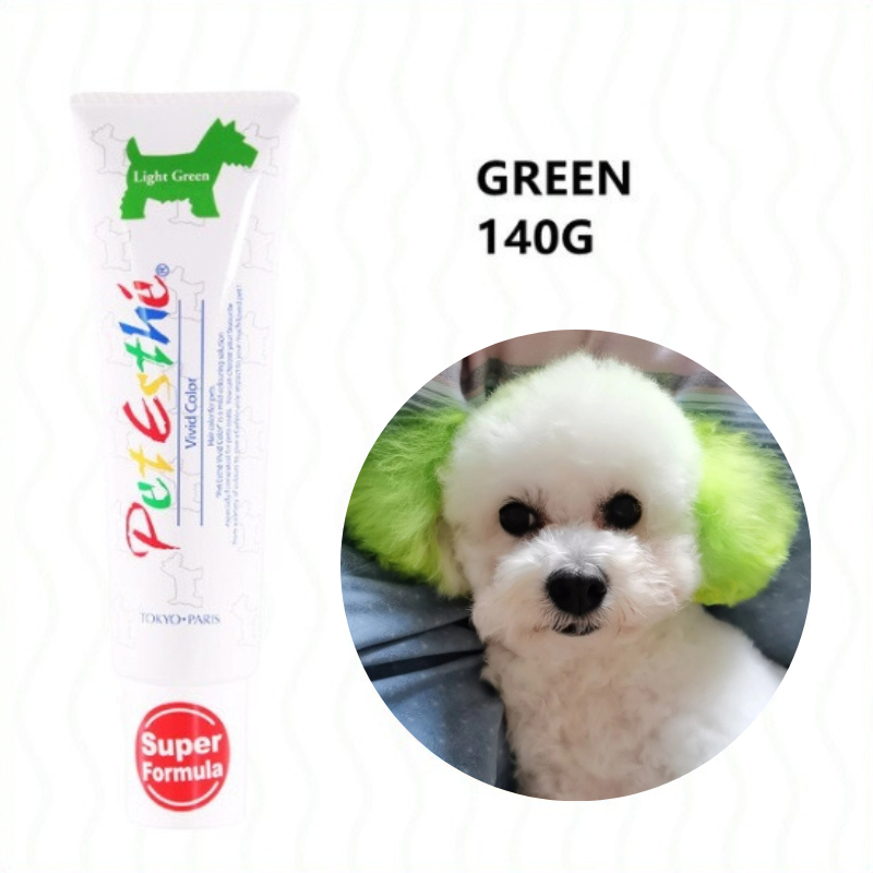Pet Esthé Vivid Color สีย้อมขนสุนัข นำเข้าจากประเทศญี่ปุ่น [สีเขียว - Light Green]