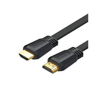 สาย HDMI แบบสายแบน ยาว 5 เมตร หัวทองเหลือง Ugreen HDMI V2.0 Flat Cable with Ethernet Support 4K Gold Plated 5M. (50821)