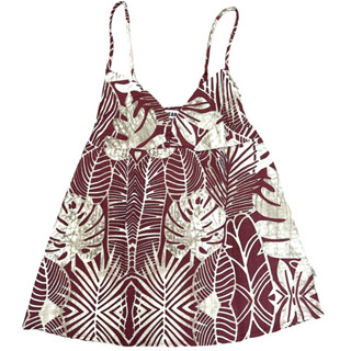 VGH TROPICANA SUMMER CAMI TOP (MAROON)