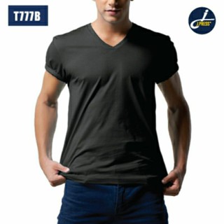 J.PRESS เสื้อคอวี สีดำ รุ่น T777B (1 ตัว)