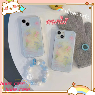 ❤️ส่งของขวัญ❤️ เคสไอโฟน 11 12 13 14 Pro Max แฟชั่น น่ารัก กราฟฟิตี ฤดูร้อน ดอกไม้ Case for iPhone ป้องกันการตก