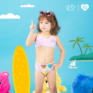 Believe Collection Cheer Bear Tropical Bikini-ชุดว่ายน้ำเด็กผู้หญิง  แบบบิกินี่ อายุ 4-12ขวบ