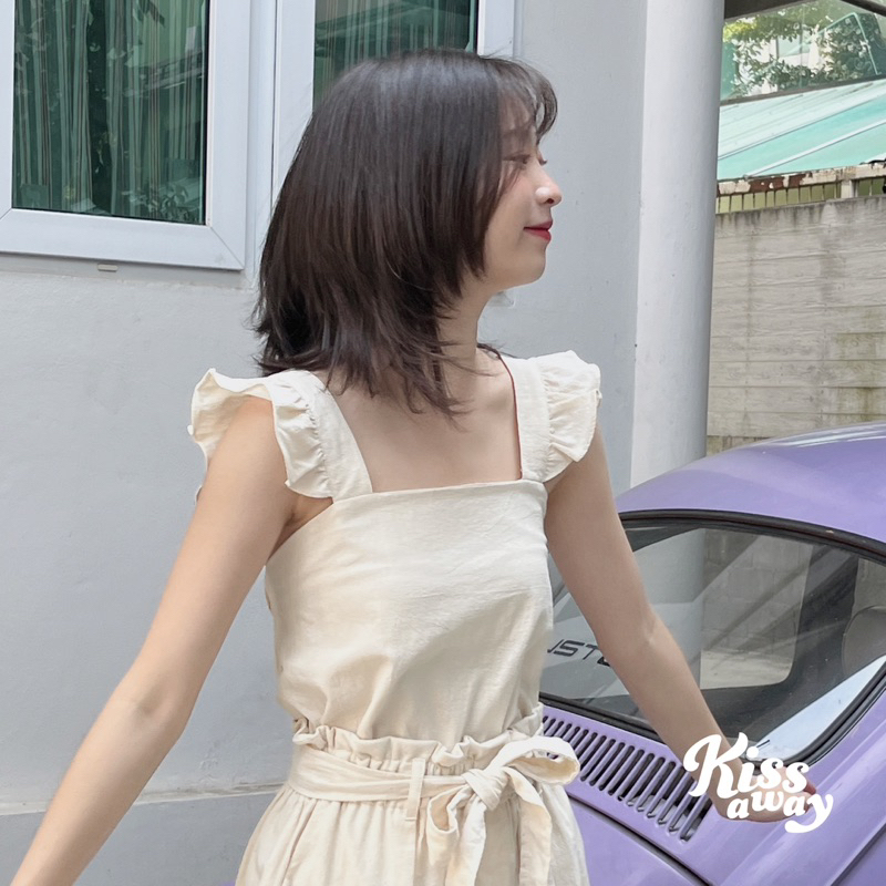 ขายดี ไม่รีสต็อค 114 Lilly top เสื้อน่ารัก งานตัดทางร้าน สไตล์เกาหลี ญี่ปุ่น มูจิ มินิมอล เอิร์ทโทน ไปค่าเฟ่ ไปทะเล