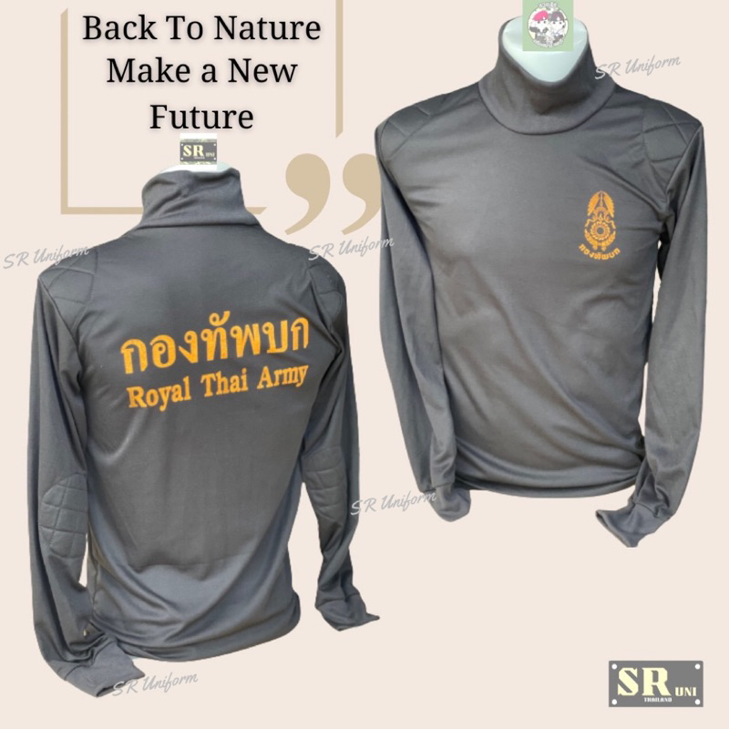 เสื้อยืดคอพันสีดำสกรีนลาย เสื้อยืดแขนยาวแฟชั่น เสื้อยืดลายเขียวขี้ม้า