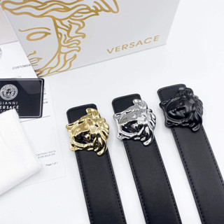 เข็มขัด Versace Belt  งานออริเทียบแท้งานหนังแท้-