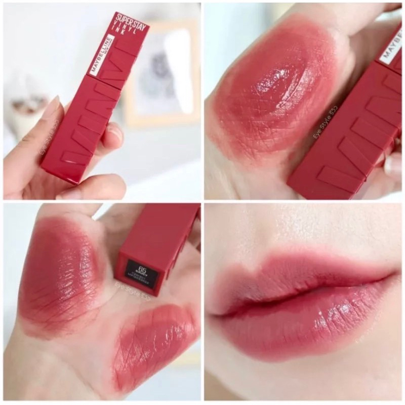 Maybelline Super Stay Vinyl Ink สี 65 saucy สวยจึ้งมาก เนื้อฉ่ำกำลังดี ปากไม่แห้ง ไม่ตกร่อง ติดทนดีม