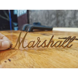 โลโก้"Marshall"(สีออกเหลืองทอง)