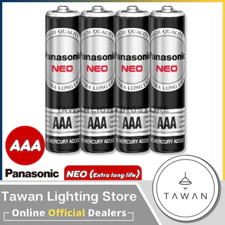 [12ก้อน] Panasonic ถ่านไฟฉาย ถ่านรีโมท รุ่น Neo AA, AAA รุ่น Gold AA, AAA