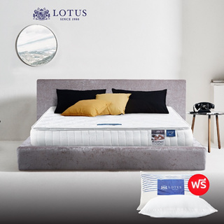 LOTUS ที่นอนสปริงเสริมโฟม รุ่น Premium สเปคนุ่มแน่น-แน่นสบาย ฟรีหมอนหนุนสุขภาพกันไรฝุ่น ส่งฟรี