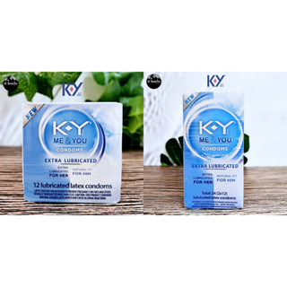 [K-Y] Me &amp; you Condoms Extra Lubricated เค-วาย ถุงยางอนามัยลาเท็กซ์บางพิเศษ