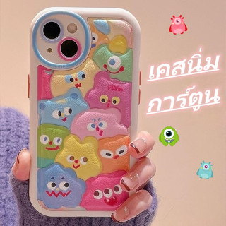 😍👉🏼สินค้าสปอต👈🏼😍เคสไอโฟน11 เคสกันกระแทก Case iPhone 14 13 12 Pro Max การ์ตูน สัตว์ประหลาดตัวน้อย เคส for iPhone 13