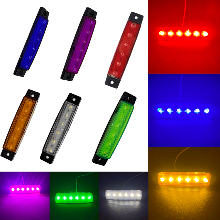 12V-24V LEDไฟเลี้ยวข้างรถบรรทุก Wll สีสันหลากหลาย แสงสว่างชัดเจน