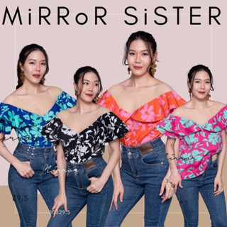 🔖ป้าย MirrorSister 30329.5 เสื้อซีทรู ระบาย ลายดอก SoPHia FLoRA See-THRu BLoUSE สีสัน แซ่บซ่า ช่วงบน เป็นซีทรูไม่คัน เก๋