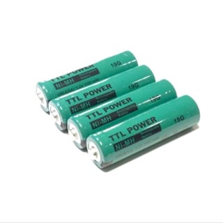 ถ่านชาร์จ AA 1,100mah. ของเเท้ มีหัว 1ก้อน ถ่านรถกระป๋อง