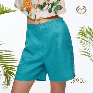 C&amp;D กางเกง ลินิน ฟ้าน้ำทะเล กางเกง Short Pants (C9XLDR)