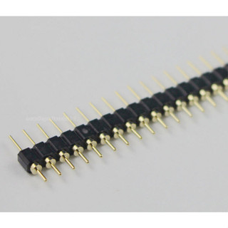 Long 1*40PIN round pin single row of high-quality gold-plated / Single row straight pin hole pin pitch 2.54MM