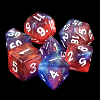 Chromatic Arcanum Dice Set of 7 | ลูกเต๋า Dice For DnD D&amp;D MTG RPG TRPG เกมกระดาน บอร์ดเกม Game ไพ่ทาโรต์ Magic เมจิก