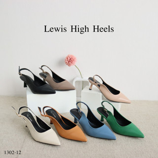 Mgaccess Lewis High Heels Shoes 1302-12 รองเท้าคัทชูรัดส้น