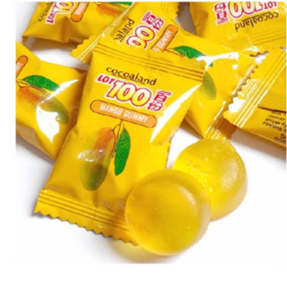 (พร้อมส่ง) 1 ถุงใหญ่ Lot100 Mango Gummy 320 g. เยลลี่มะม่วง  อร่อยในตำนาน(มีสินค้าในคลังไทย)