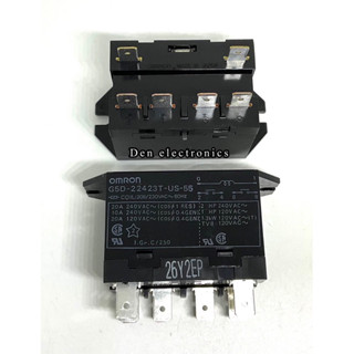 รีเลย์ G5D-22423T-US-55 Coil 208/230VAC 20A OMRON 6ขา (ของใหม่) Power Relay