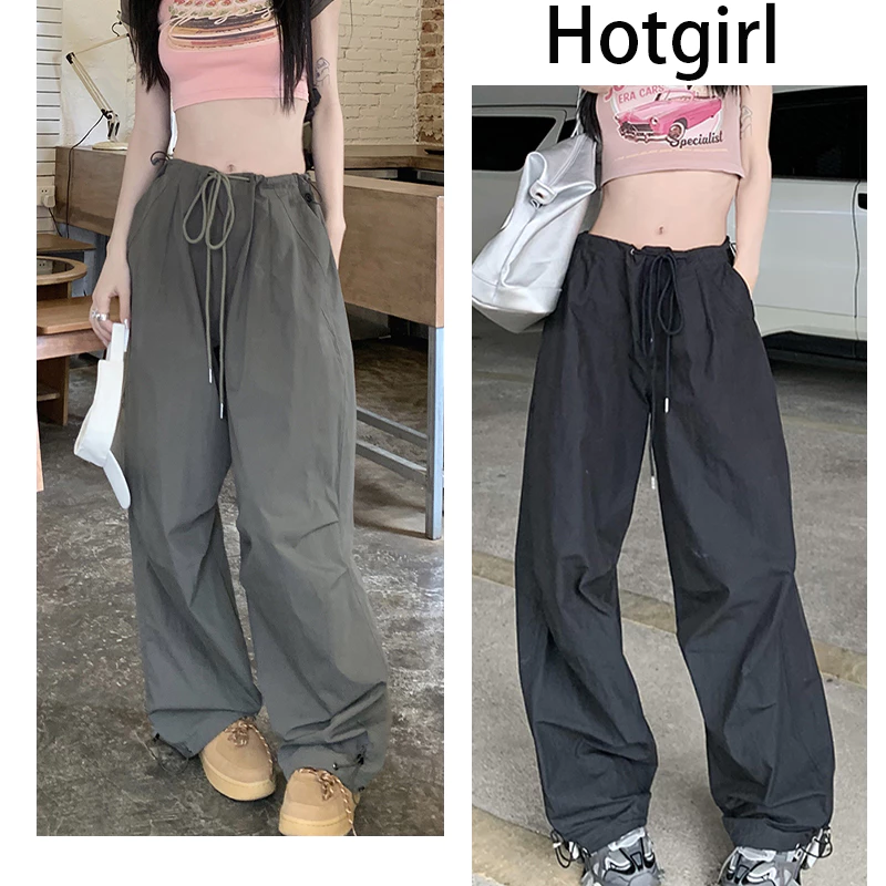 Hotgirl พร้อมส่งจากกทม ✨ กางกางผู้หญิง y2k cargo pants🌸กางเกงทำงานวินเทจสไตล์อเมริกัน กางเกงขายาวทรงหลวมแฟชั่นลำลอง กางเกงทำงาน ผญ