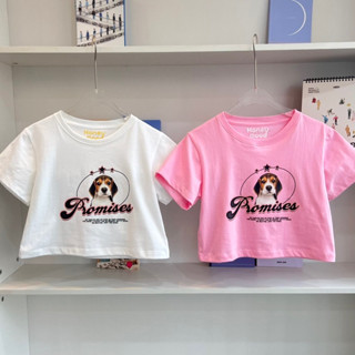 Promises✨  Baby Crop ลายใหม่ Y2K วายทูใจจ เท่ ชิค เก๋ พร้อมเสริฟแล้วงับ! เนื้อผ้า Cotton 100% นิ่มใส่สบาย ผ้าไม่บาง