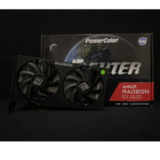 การ์ดจอ VGA POWERCOLOR RX 6600 FIGHTER 8GB GDDR6 สินค้ามือสอง มีกล่อง มีประกันศูนย์ SVOA เดือน 03/2025