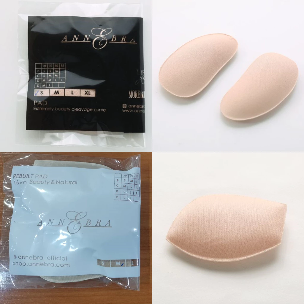 ก้อน PAD ฟองน้ำเสริม ก้อนฟองน้ำดันทรง สำหรับใส่เสริมบรา จำนวน 2 คู่ รุ่น AA2-112(ทรงเต็ม), AA2-113(ทรงถั่ว)