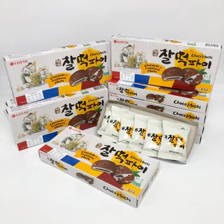 ชัลต๊อกพาย 210g 1 กล่อง 6 ห่อ Rice Cake Choco Pie ช็อคโก้พายต็อก ต๊อกคุ๊กกี้เกาหล 찰떡파이