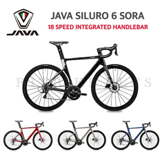 *ผ่อนได้* จักรยานเสือหมอบ JAVA SILURO6 SORA เฟรมอลูตะเกียบคาร์บอน ชุดเกียร์ Shimano Sora 18sp.แฮนด์ Integrated