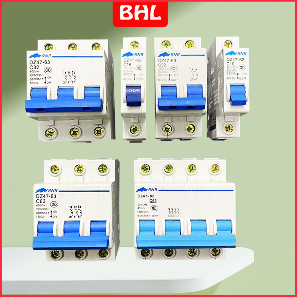 เบรกเกอร์ DZ47-63 400V 1P/2P3P16A//32A/63A พร้อมส่งจากไทย