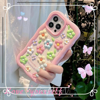 🚚จัดส่ง24ชม🚚เคสไอโฟน11 14 Pro Max สดเล็กน้อย ดอกไม้ ขอบเต็ม ป้องกันการตก เคสซิลิโคนนิ่ม iphone 12 13 Pro Case for iPhone