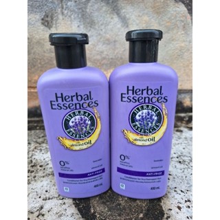 (2ขวด)ครีมนวดผมเฮอร์บัล เอสเซนส์ แอนตี้-ฟรีซ Herbal Essences ANTI-FRIZZ Condition for dry/Damage Hair 400ml.100%