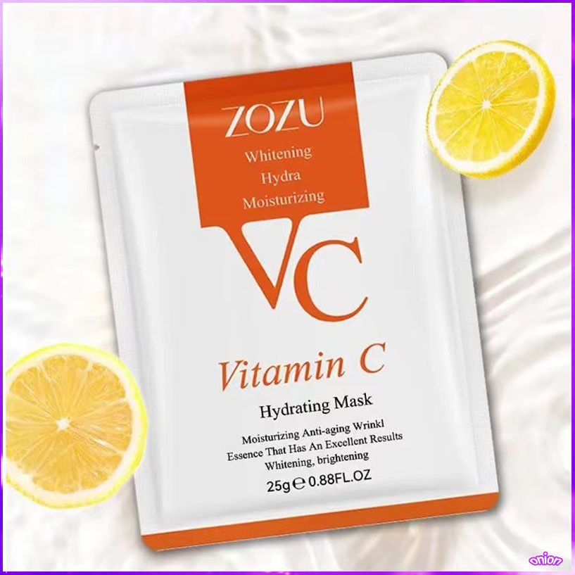 มาสก์บำรุงผิวหน้า สูตรเอสเซนต์วิตามินซี ให้ความชุ่มชื้น VC แผ่นมาร์คหน้าเกาหลี แผ่นมาร์คหน้ายกกล่อง 