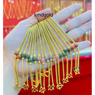 KMDGold สร้อยคอทอง2สลึง ลายเบนซ์โชว์ข้างลงยา สินค้าทองแท้พร้อมใบรับประกัน