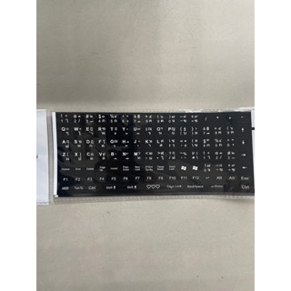 สติกเกอร์คีย์บอร์ด/sticker keyboard ตัวอักษรติดคีย์บอร์ด ภาษาไทยและอังกฤษ ตัวหนังสือชัดติดทนนาน