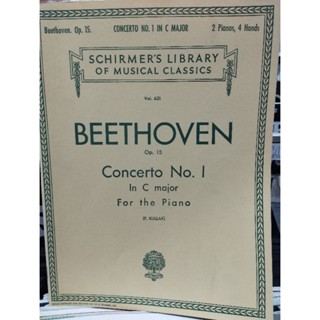 BEETHOVEN CONCERTO NO.I IN C MAJOR V.621 OP.15 2P4H (HAL-SC)073999557701